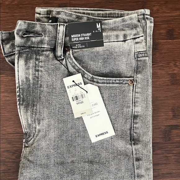 Express Pants - Express Gray Denim Jeans